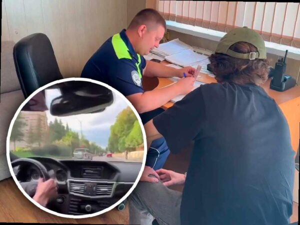 В Сочи оштрафовали водителя за опасную езду