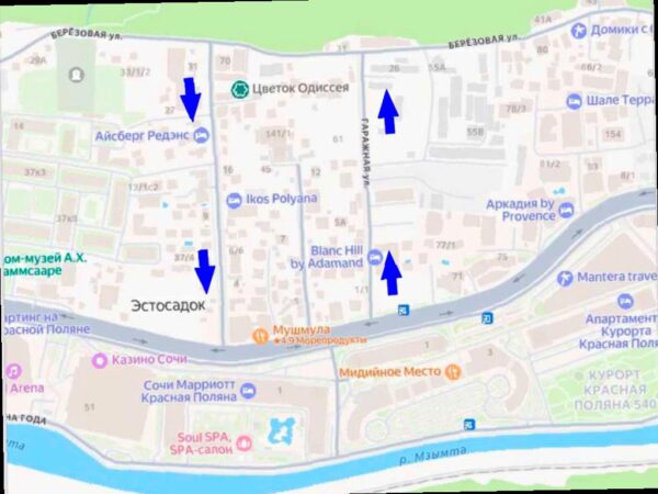 На двух улицах посёлка Эстосадок в Сочи будет изменено движение