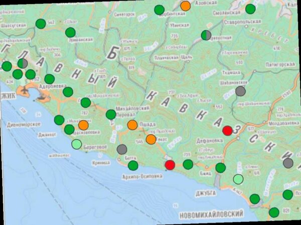 После снегопадов на Кубани ожидается повышение уровня воды в реках